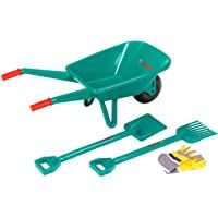 Theo Klein 2752 Set de jardinería con carretilla Bosch- Con pala- rastrillo y guantes de trabajo- Medidas: 70.5 cm x 34…